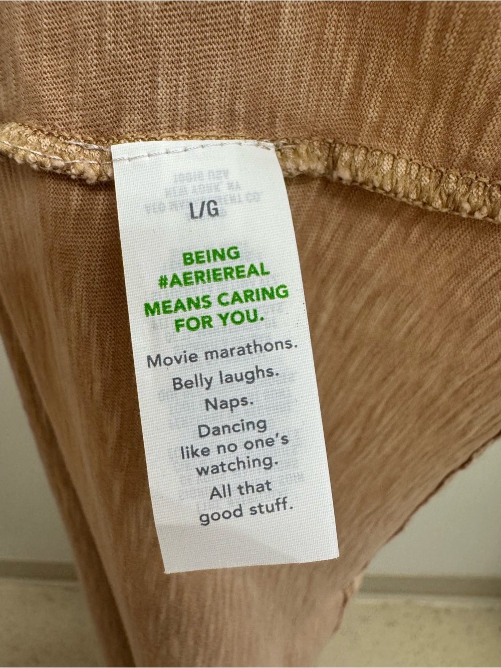 Aerie Crochet Knit Maxi Dress in Tan Brown NWT Size Large Cotton Boho Festival - Picture 10 of 13